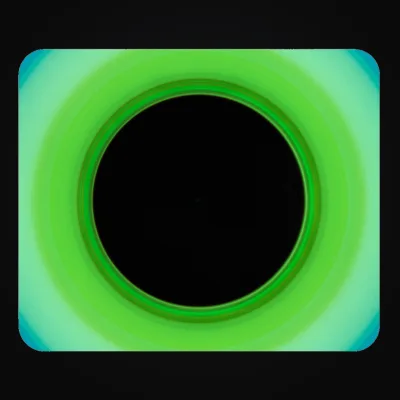 Circular light artwork shown on a mouse pad mockup