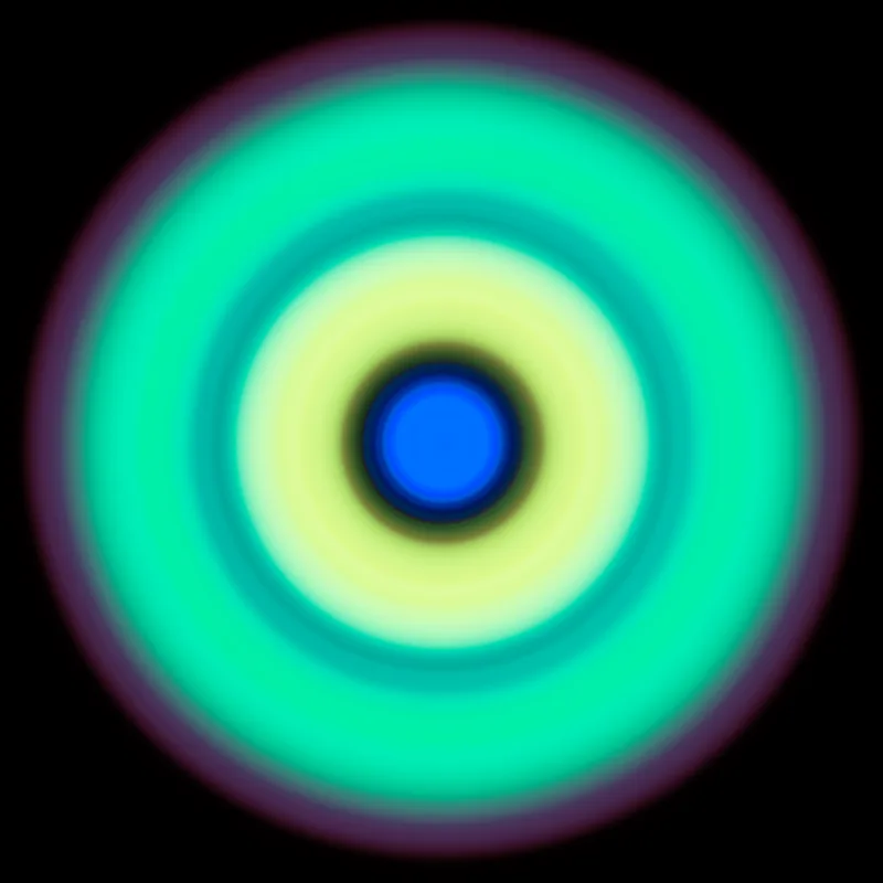Original circular light artwork before product placement