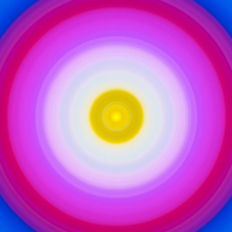 Original circular light artwork before product placement
